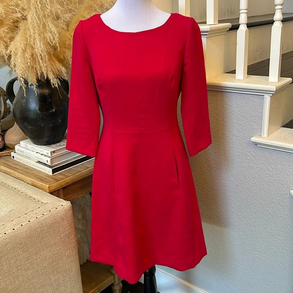 Vince Camuto Crepe A-Line Dress Size 6 - Picture 2 of 8